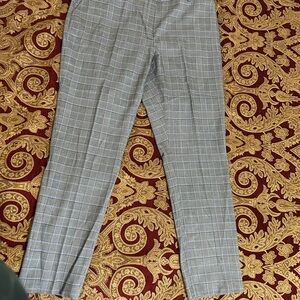 Tommy Hilfiger Black and White Plaid Trousers